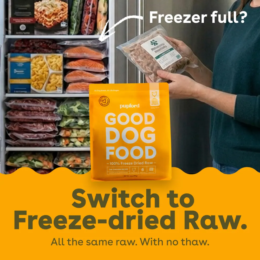 Yellow Switch to Freeze-dried Raw ad